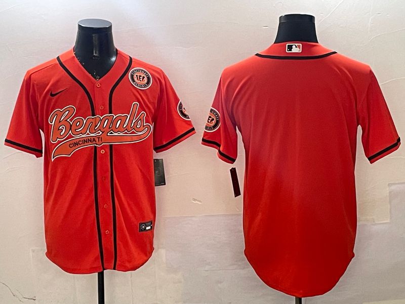 Men Cincinnati Bengals Blank Orange Joint Name 2025 Nike Limited NFL Jersey style 2->more ncaa teams->NCAA Jersey